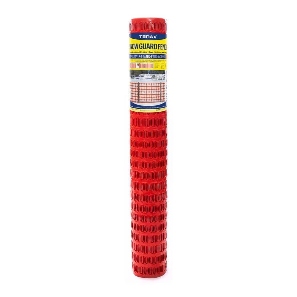 Tenax 4 ft. x 100 ft. Snow Guard Fence and Warning Barrier