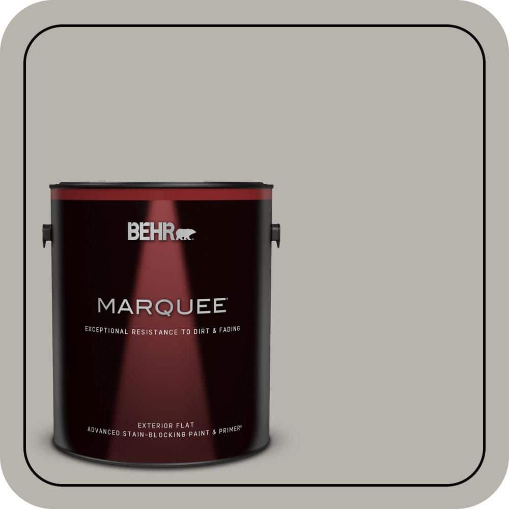 BEHR MARQUEE 1 gal. #PPU24-11 Greige Flat Exterior Paint & Primer (1)