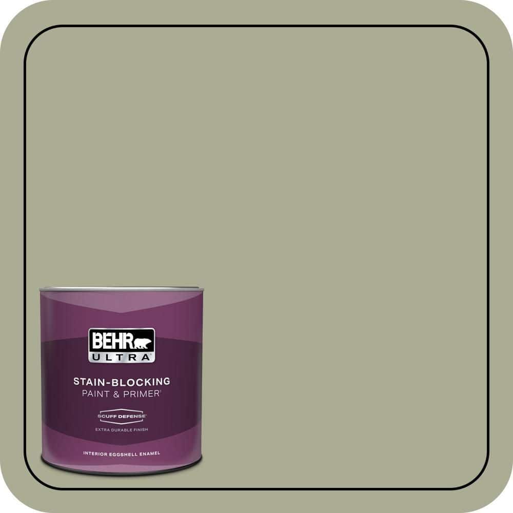 BEHR ULTRA 1 qt. #S380-4 Bay Water Extra Durable Eggshell Enamel Interior Paint & Primer