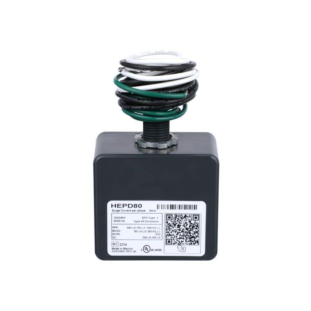 Square D 80kA Universal Whole Home Surge Protection Device (HEPD80) (4)
