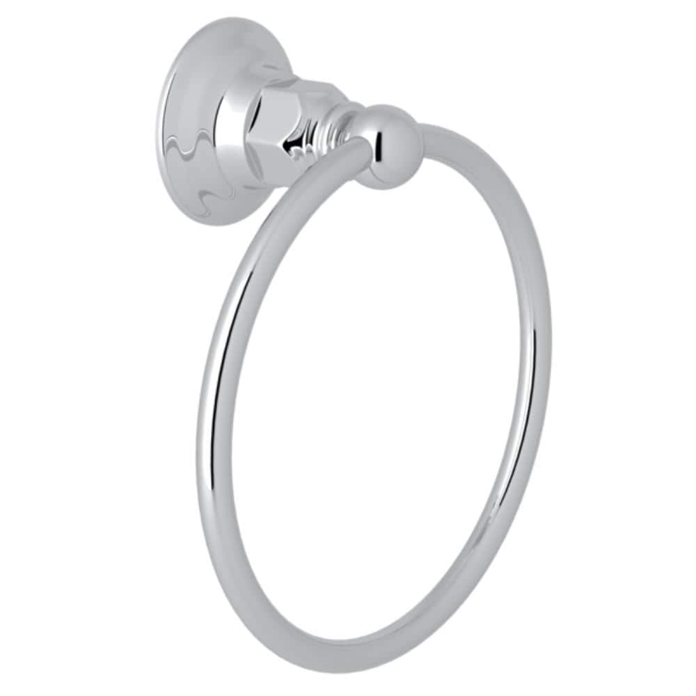 ROHL Wall Mounted Towel Ring in Polished Chrome