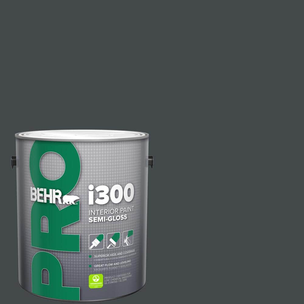 BEHR PRO 1 gal. #PPU24-23 Little Black Dress Semi-Gloss Interior Paint