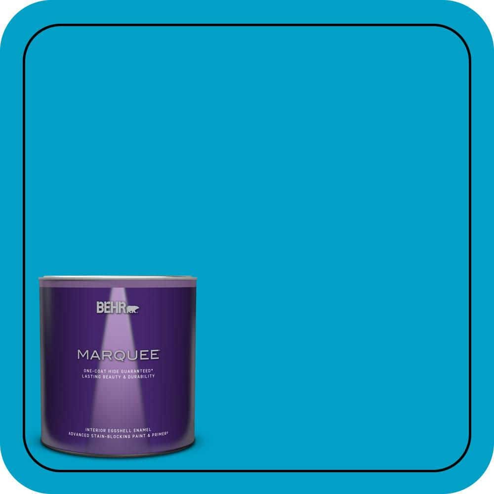 BEHR MARQUEE 1 qt. #P490-5 Yucatan Eggshell Enamel Interior Paint & Primer
