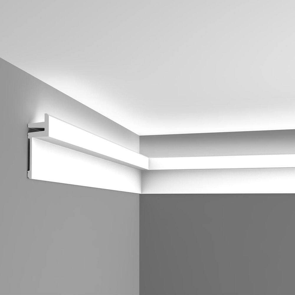ORAC DECOR 5-1/2 in. x 2 in. x 78-3/4 in. Primed White Plain Polyurethane Crown Moulding (3)