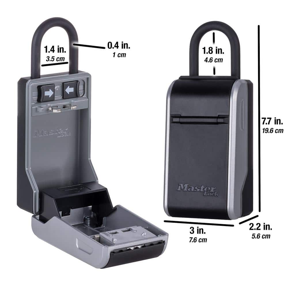 Master Lock Large Outdoor Lock Box with Combination Dial and Removable Shackle (3)