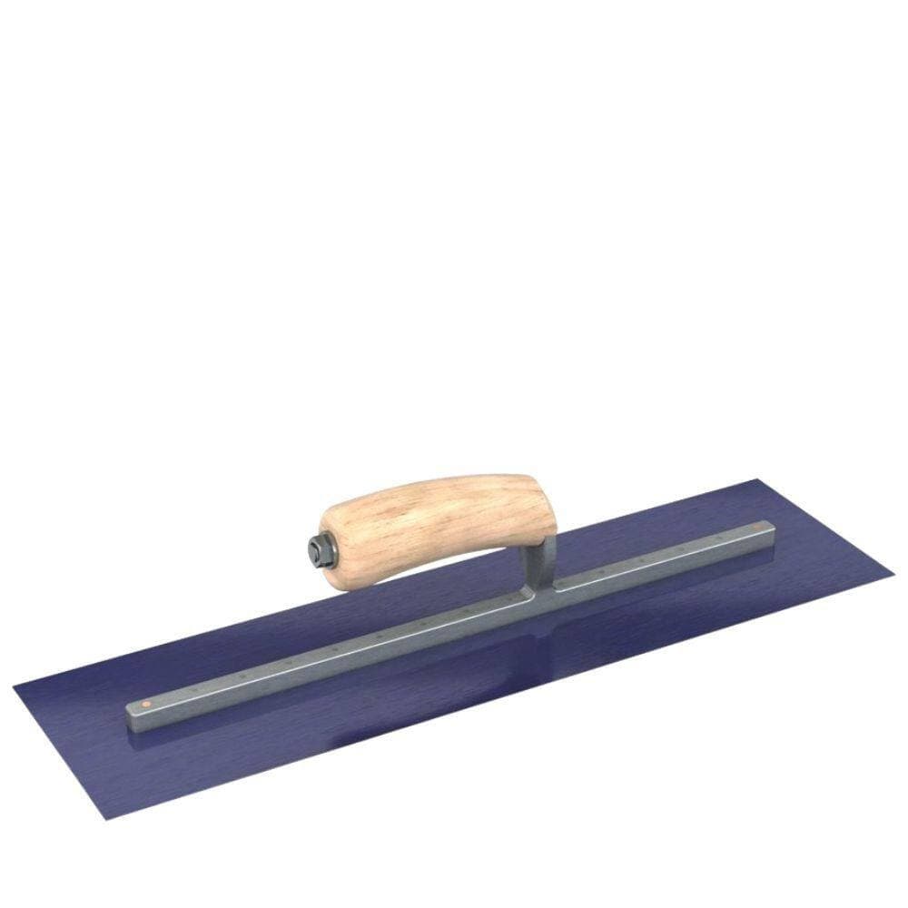 Unbranded 18 in. x 4 in. Square Finishing Trowel with Wood Handle (2)