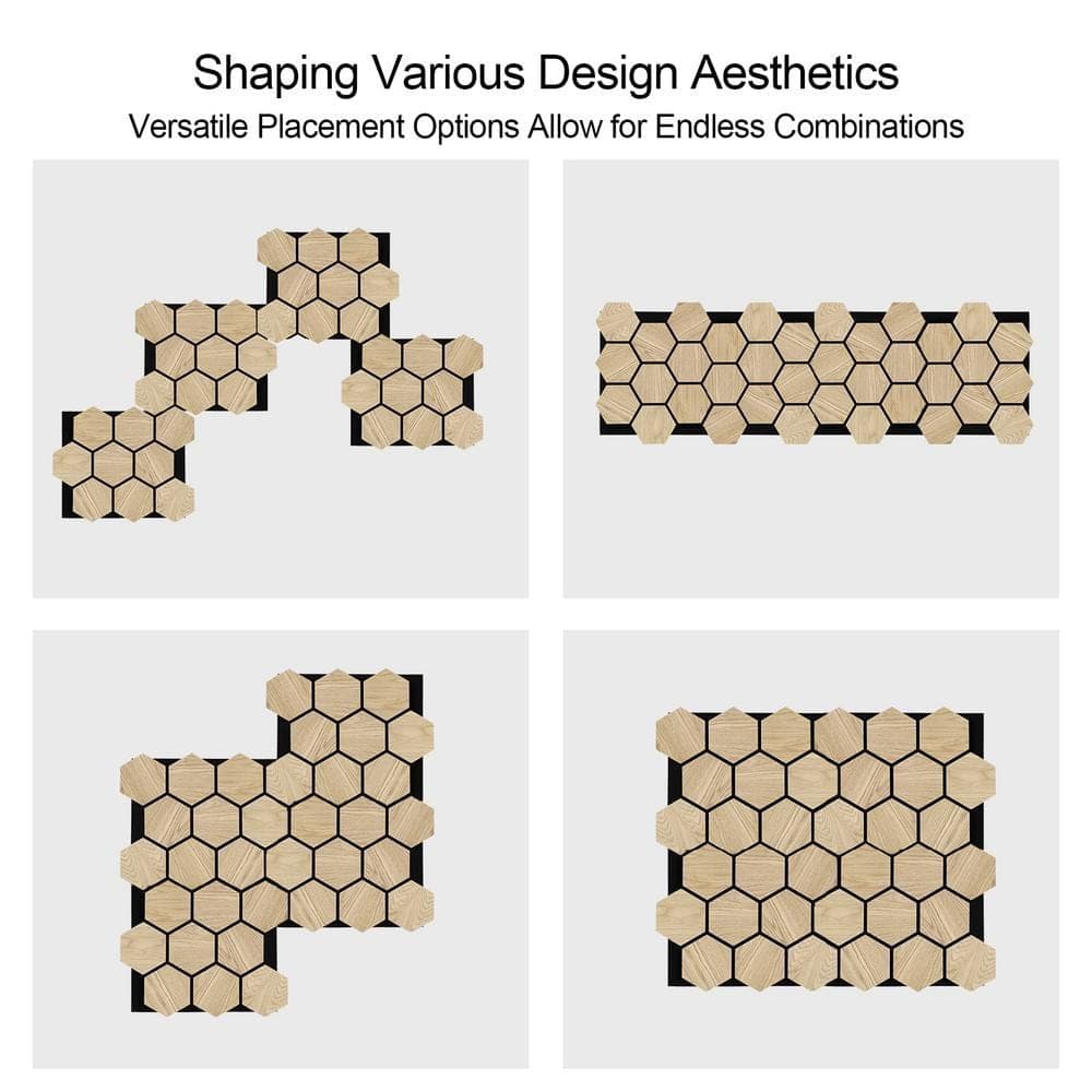 EPIPHANY DOUBLED INC White Oak 0.7 in. x 1.99 ft. x 2.42 ft. Natural Wood Veneer MDF Acoustic Wall Panels (4-Pieces) 19 sq. ft. (3)
