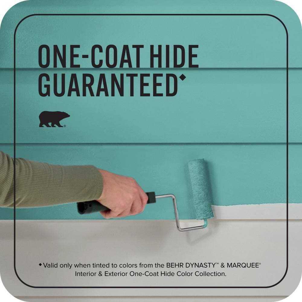 BEHR MARQUEE 1 gal. #500D-5 Teal Zeal Semi-Gloss Enamel Exterior Paint & Primer (3)