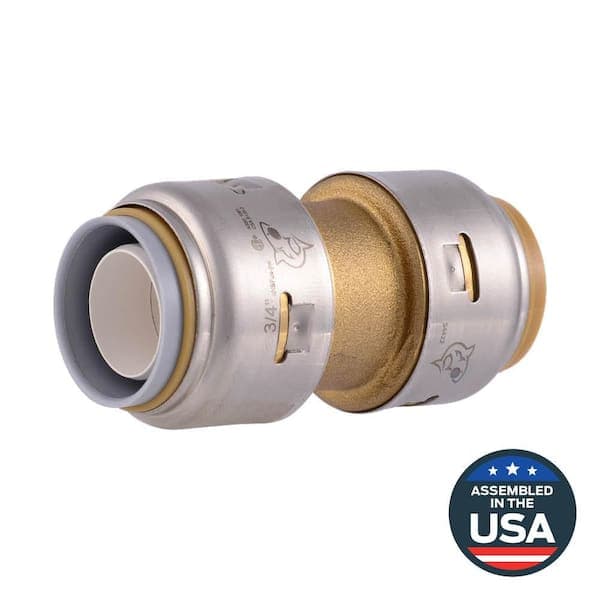 SharkBite Max 3/4 in. Push-to-Connect Brass Polybutylene Conversion Coupling Fitting (2)