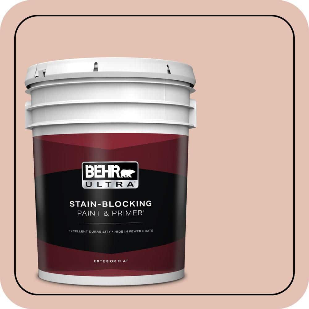 BEHR ULTRA 5 gal. #S180-2 Sunwashed Brick Flat Exterior Paint & Primer