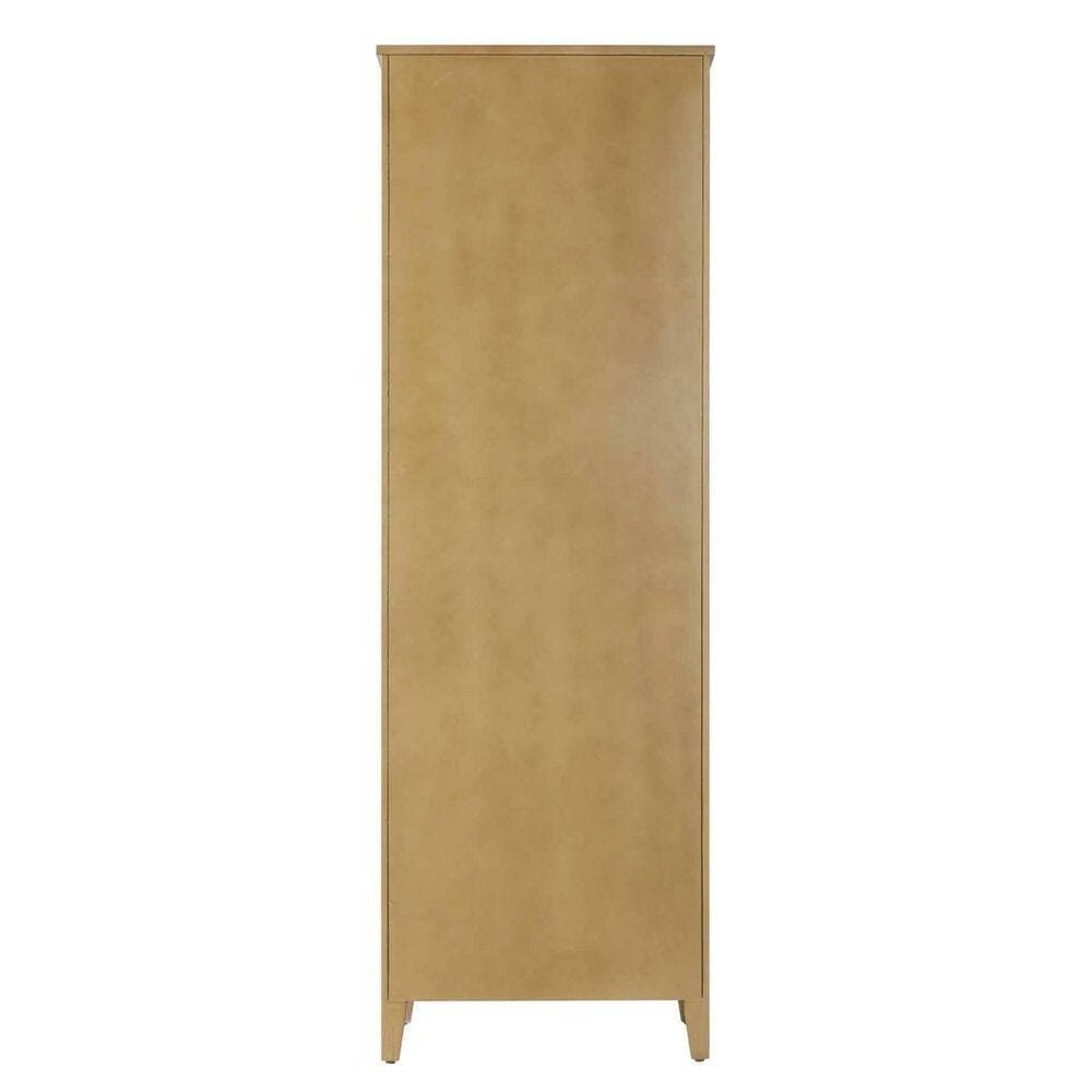 TIMELESS HOME 24 in. W x 18 in. D x 72 in. H Beige Freestanding Linen Cabinet (2)