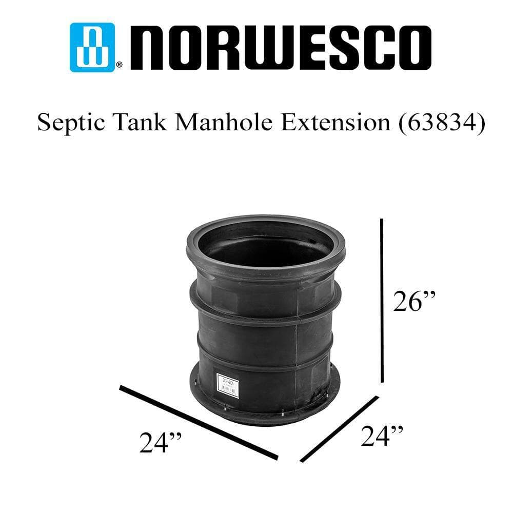 Norwesco Septic Tank Manhole Extension 24"H x 20"D (3)