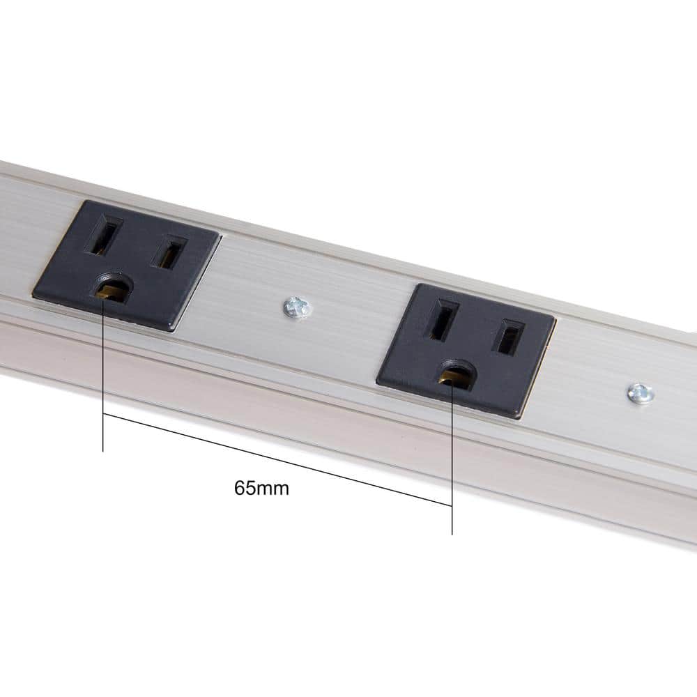 ProHT 12-Outlet Aluminum Power Strip with 3 ft. Power Cord (2)