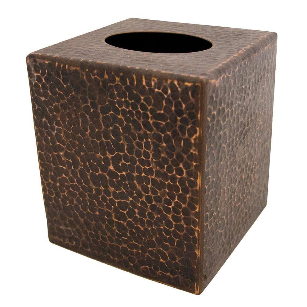 Premier Copper Products Small Hand Hammered Copper Tissue Box Cover in Oil Rubbed Bronze (3)