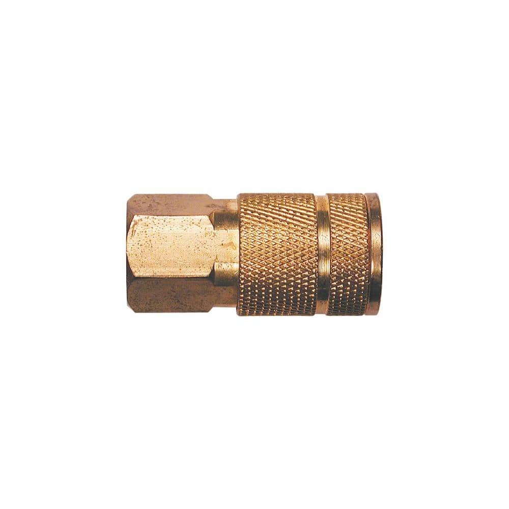 Primefit 1/4 in. Automotive 6-Ball Brass Coupler with 1/4 in. Female NPT (1)