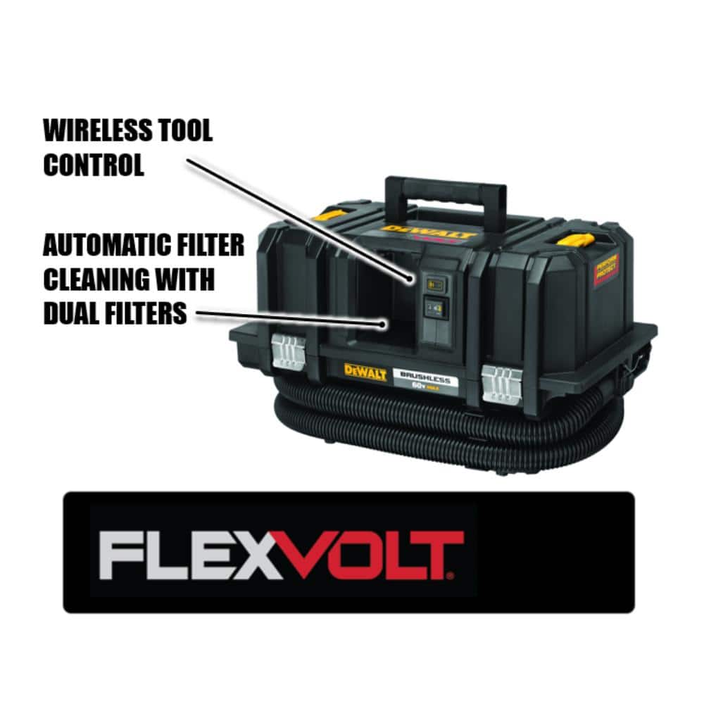 DEWALT FLEXVOLT 60V Max Cordless Dust Extractor Kit (Tool Only) (2)