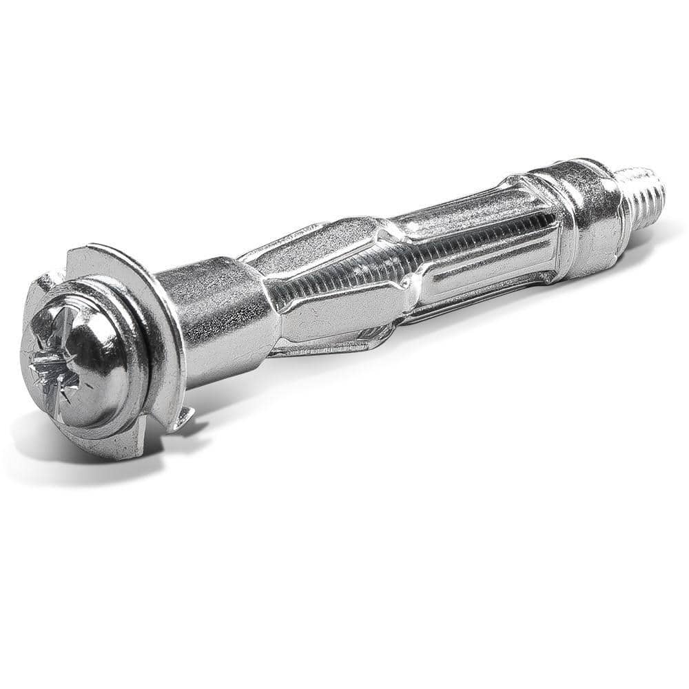 RAWLPLUG Rawlanchor#10 x 2 in. Zinc-Plated Phillips Hollow Drywall Screws Anchor 90 lbs. (100-Pack) (2)