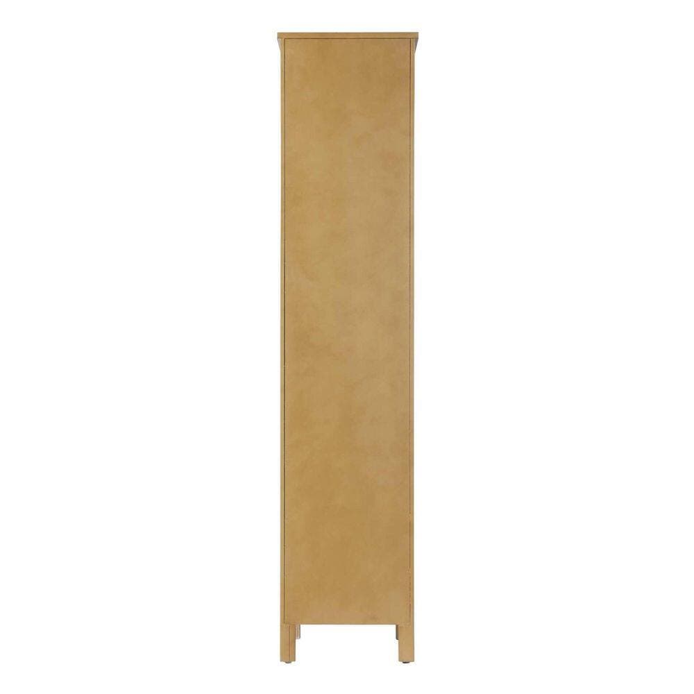 TIMELESS HOME 16 in. W x 18 in. D x 72 in. H Beige Freestanding Linen Cabinet (2)