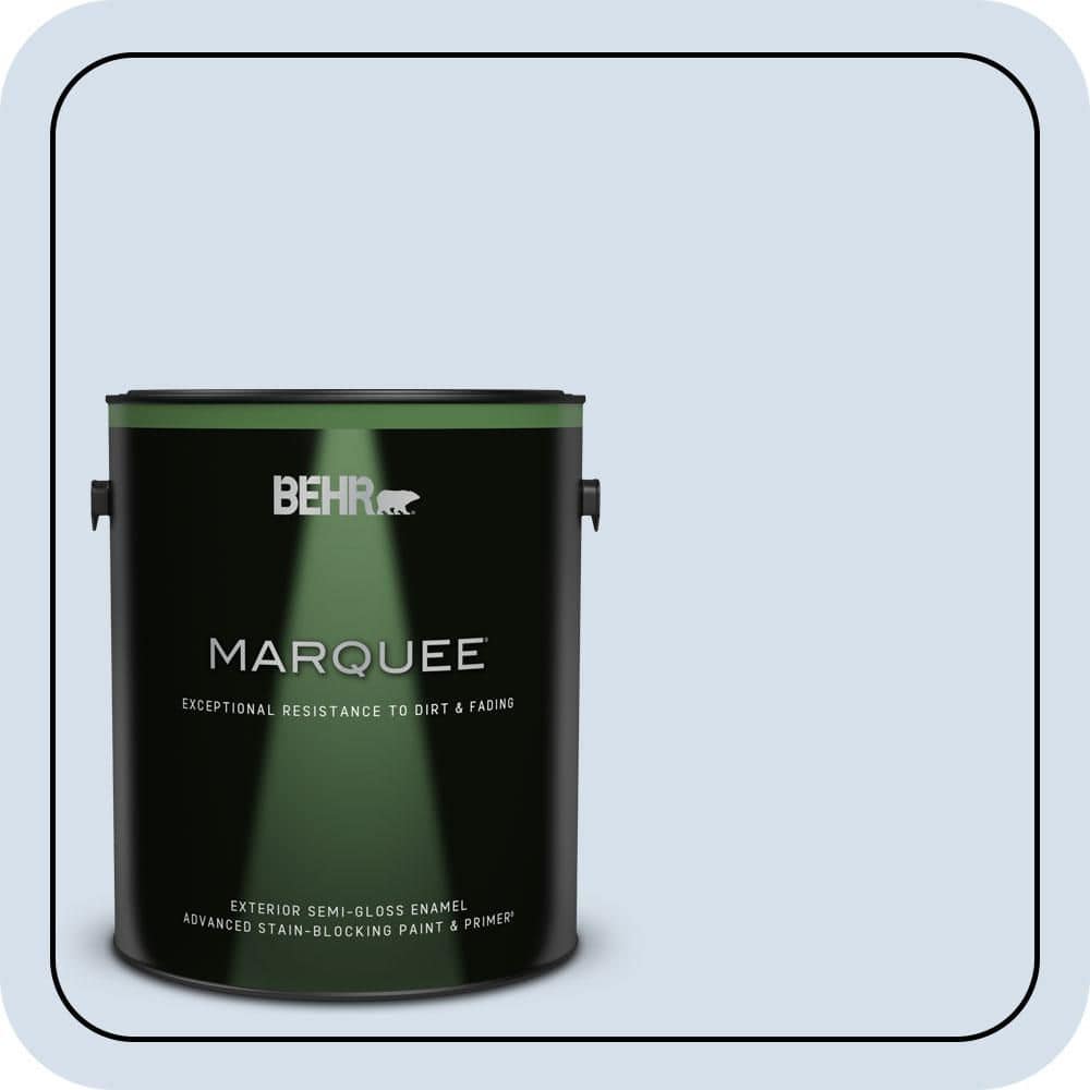 BEHR MARQUEE 1 gal. #610C-1 Northern Star Semi-Gloss Enamel Exterior Paint & Primer