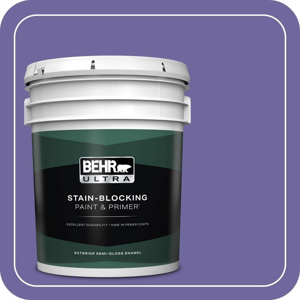 BEHR ULTRA 5 gal. #630B-7 Pandora Semi-Gloss Enamel Exterior Paint & Primer