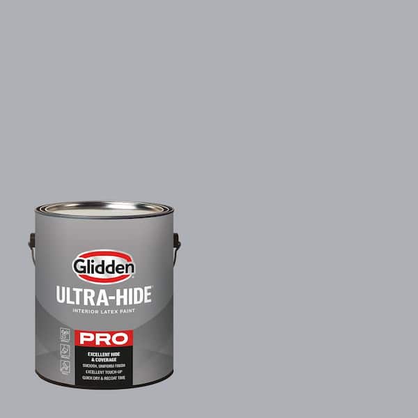 Glidden Ultra-Hide 1 gal. PPG1013-4 Silver Charm Satin Interior Paint (2)