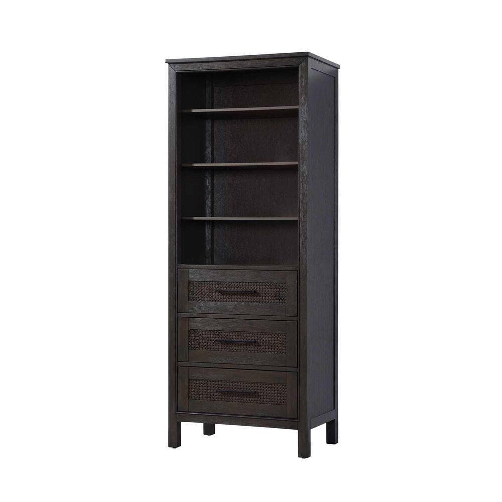 TIMELESS HOME 28 in. W x 18 in. D x 72 in. H Brown Freestanding Linen Cabinet (3)