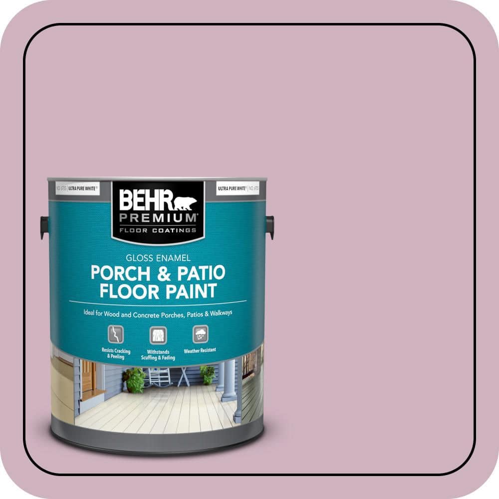 BEHR PREMIUM 1 gal. #S120-3 Candlelight Dinner Gloss Enamel Interior/Exterior Porch and Patio Floor Paint
