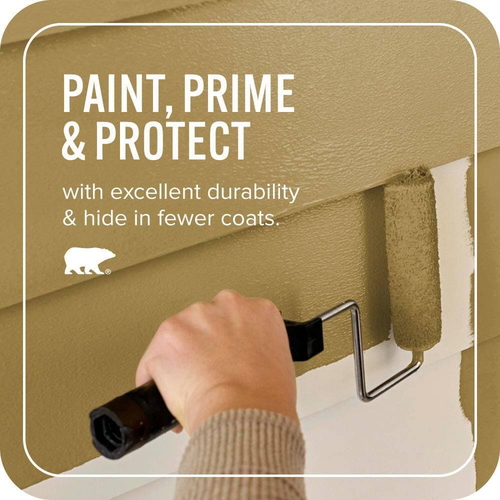 BEHR ULTRA 1 qt. #S-H-380 Burnished Bronze Semi-Gloss Enamel Exterior Paint & Primer (3)