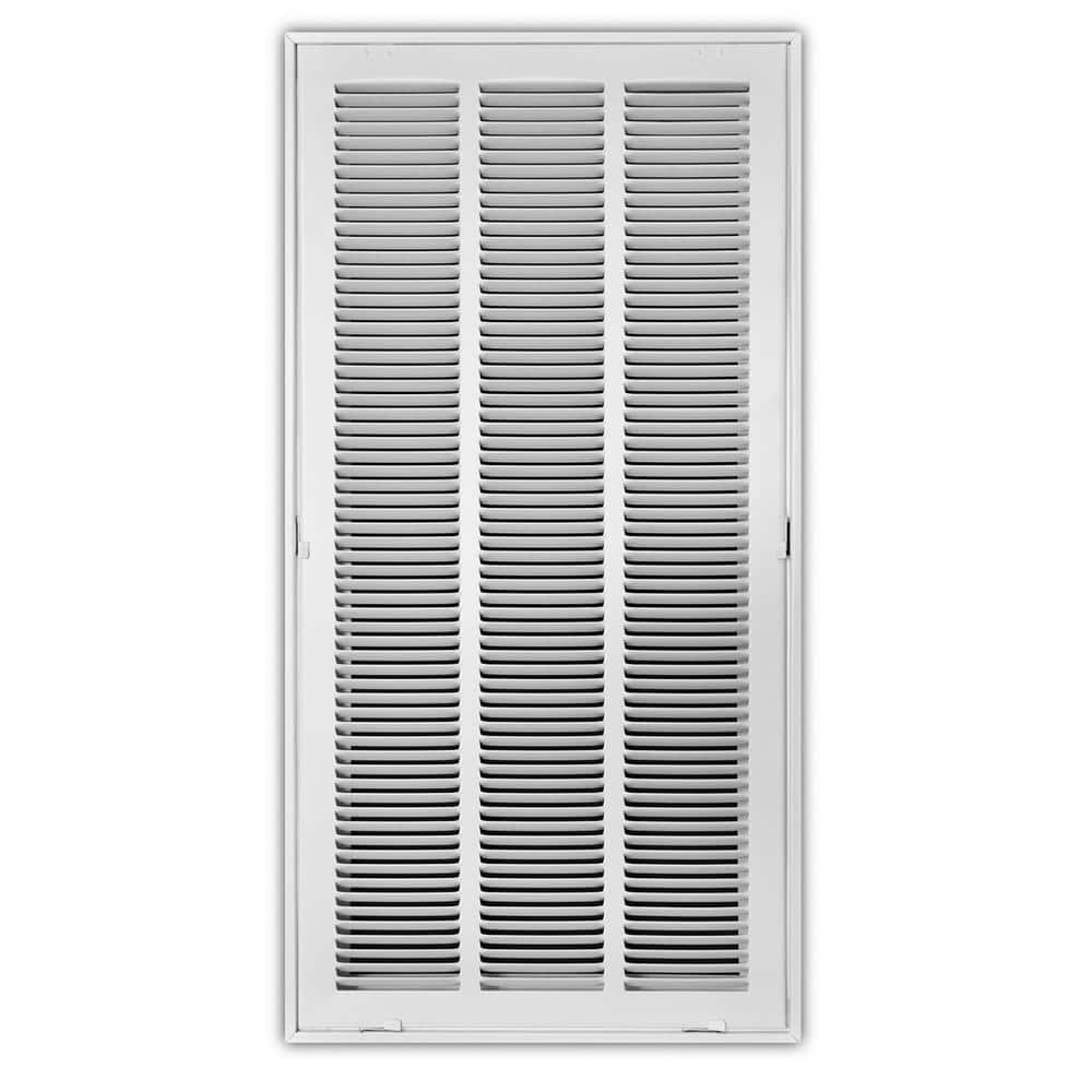 Everbilt 14 in. x 30 in. Steel Return Air Filter Grille in White