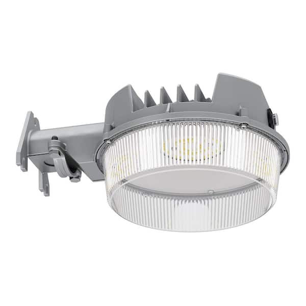 HALO ALB 250-Watt Equivalent Integrated LED Gray Dusk to Dawn Area Light, 4000K