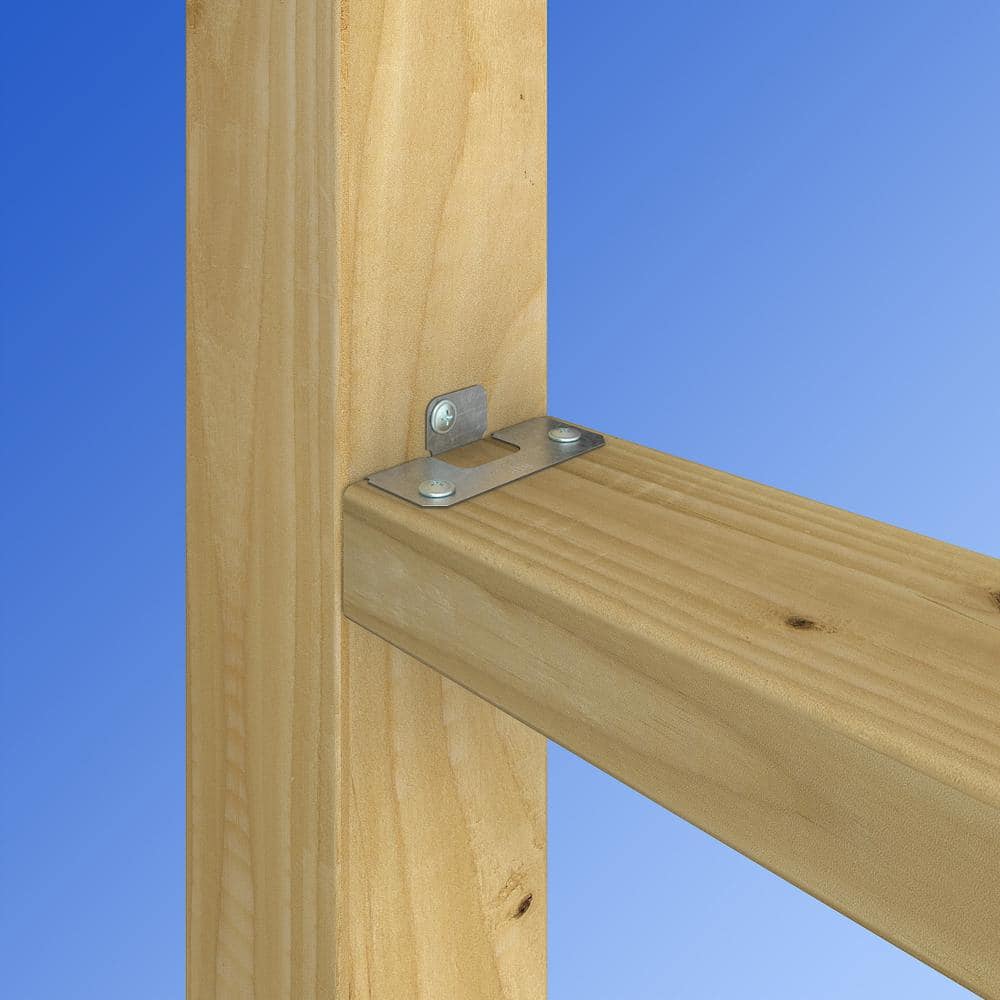 Simpson Strong-Tie RTR ZMAX Galvanized Rigid Tie Rail Connector for Nominal 2 x Joist/Post (2)
