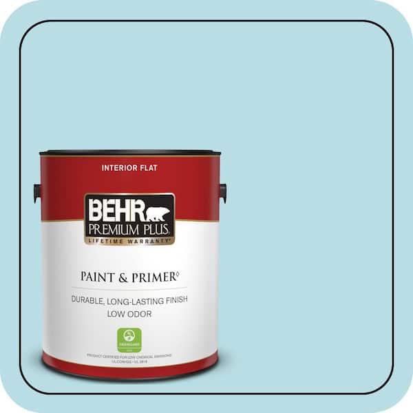 BEHR PREMIUM PLUS #M470-2 Basin Blue Enamel Low Odor & Primer (3)