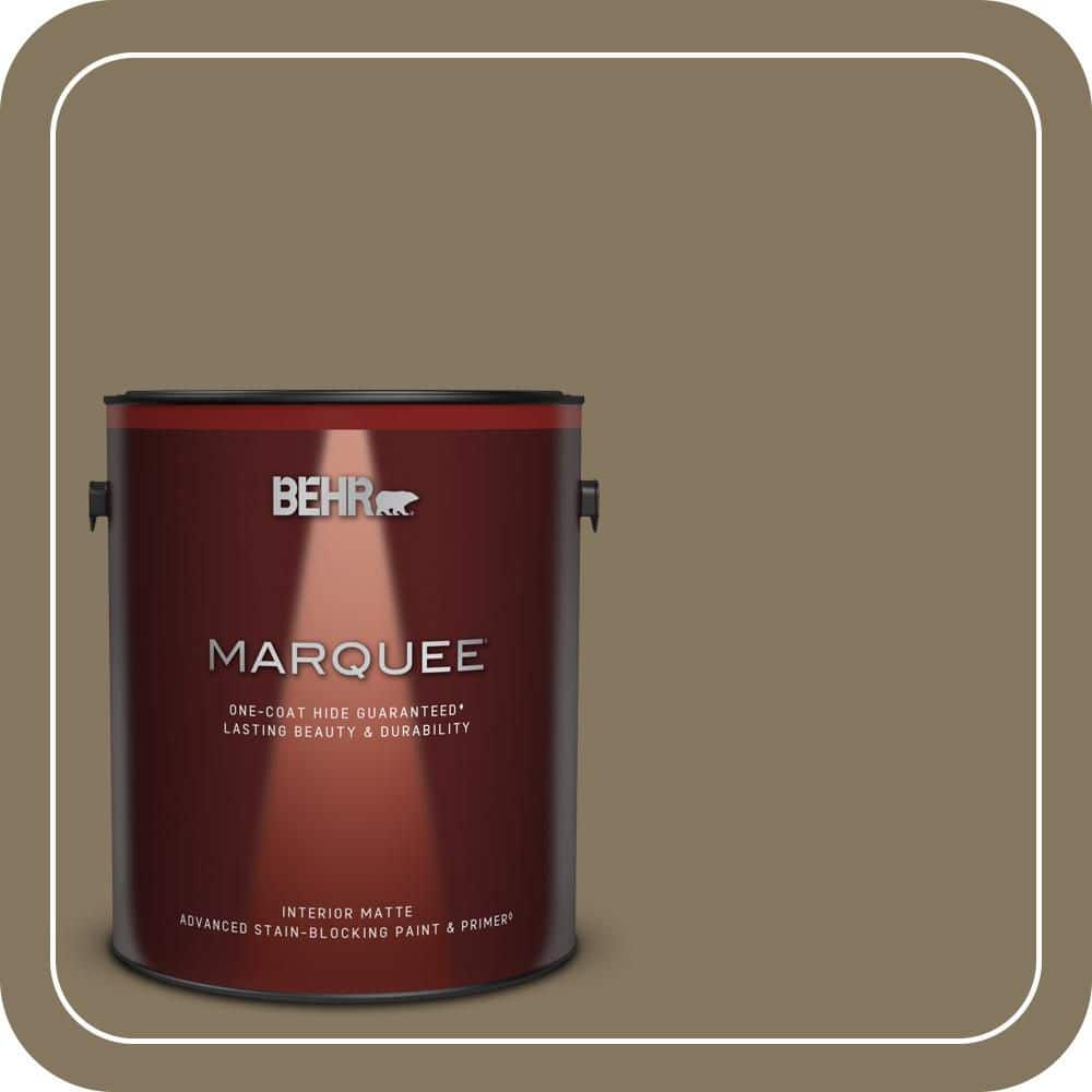 BEHR MARQUEE 1 gal. #N310-6 Palm Desert Matte Interior Paint & Primer