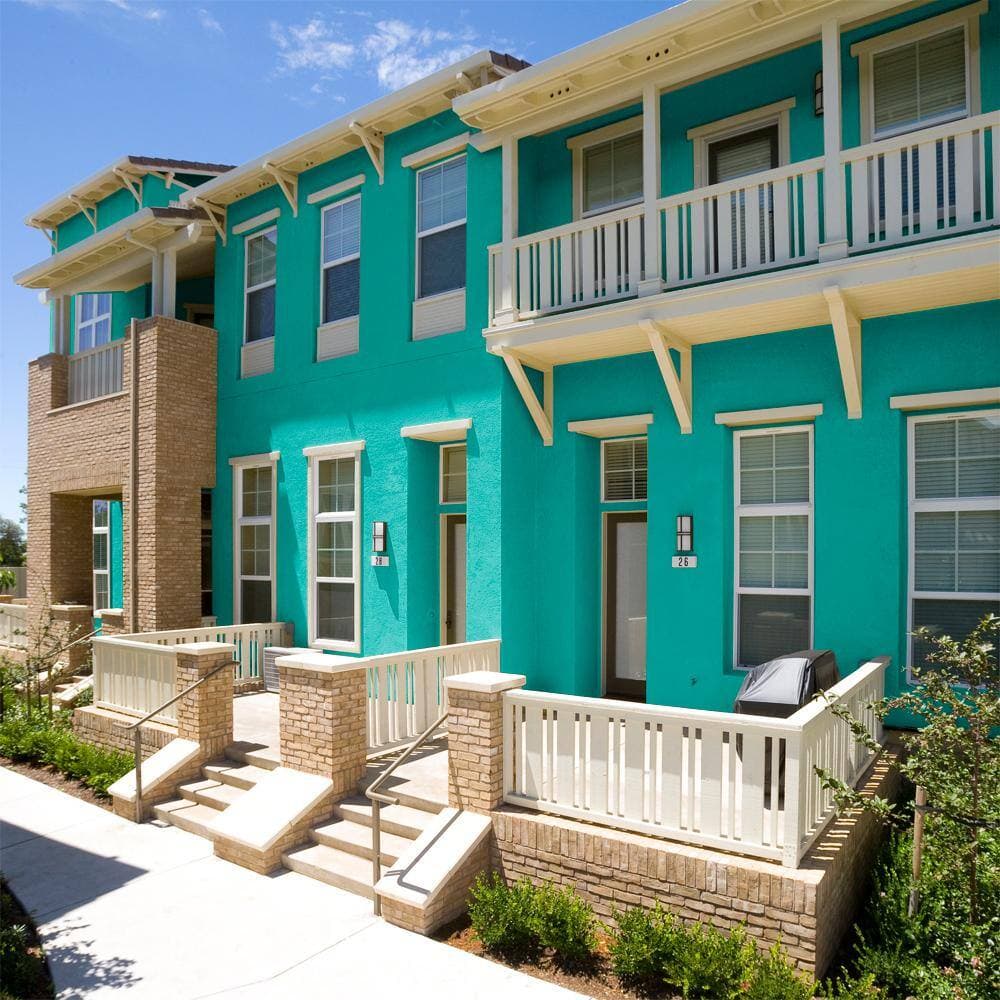 BEHR PRO 5 gal. #S-G-490 Intense Teal Flat Exterior Paint (4)