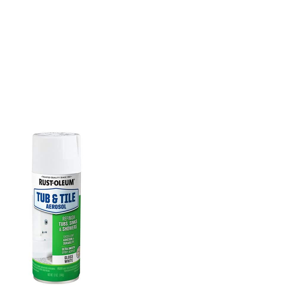 Rust-Oleum Specialty 12 oz. Gloss White Tub and Tile Refinishing Spray Paint