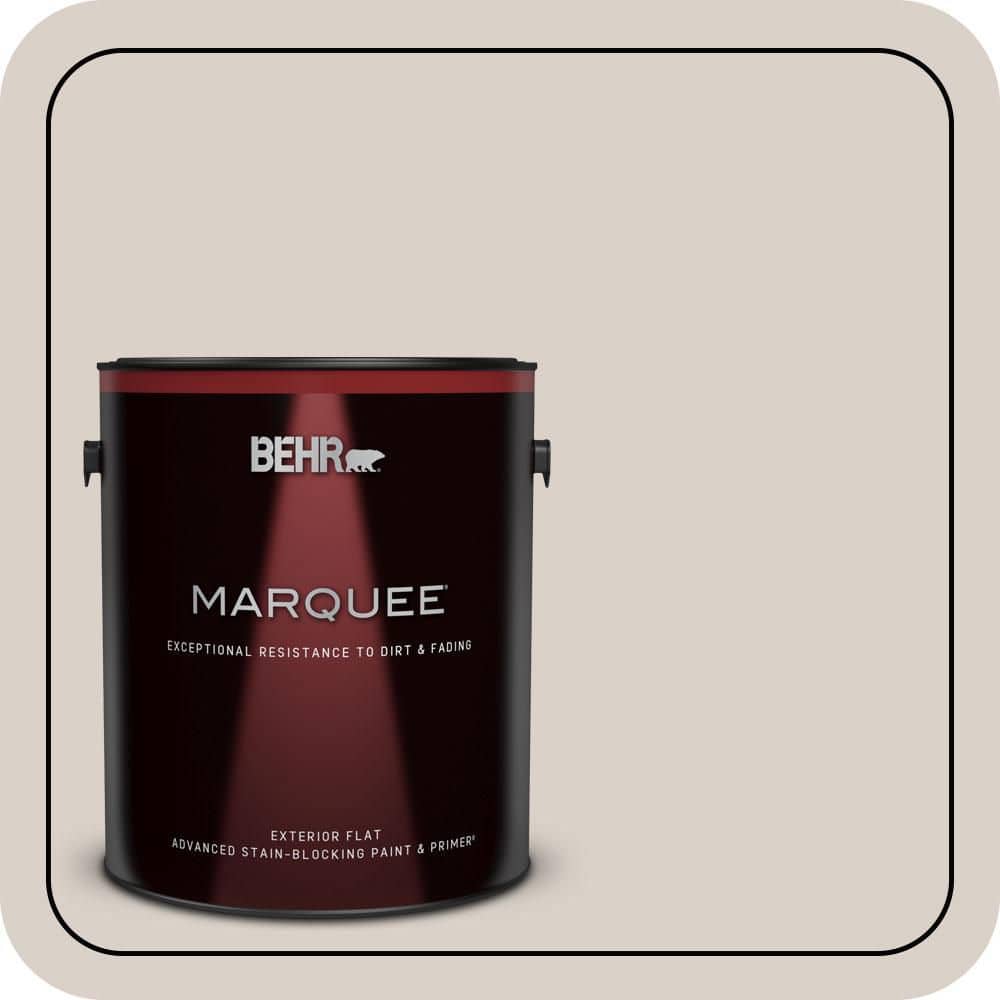 BEHR MARQUEE 1 gal. #N180-2 Jodhpur Tan Flat Exterior Paint & Primer (1)