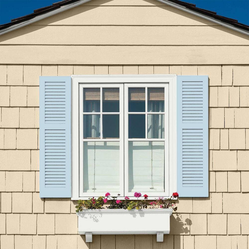 Glidden Premium 1 qt. PPG1158-2 Magic Wand Satin Exterior Latex Paint (4)
