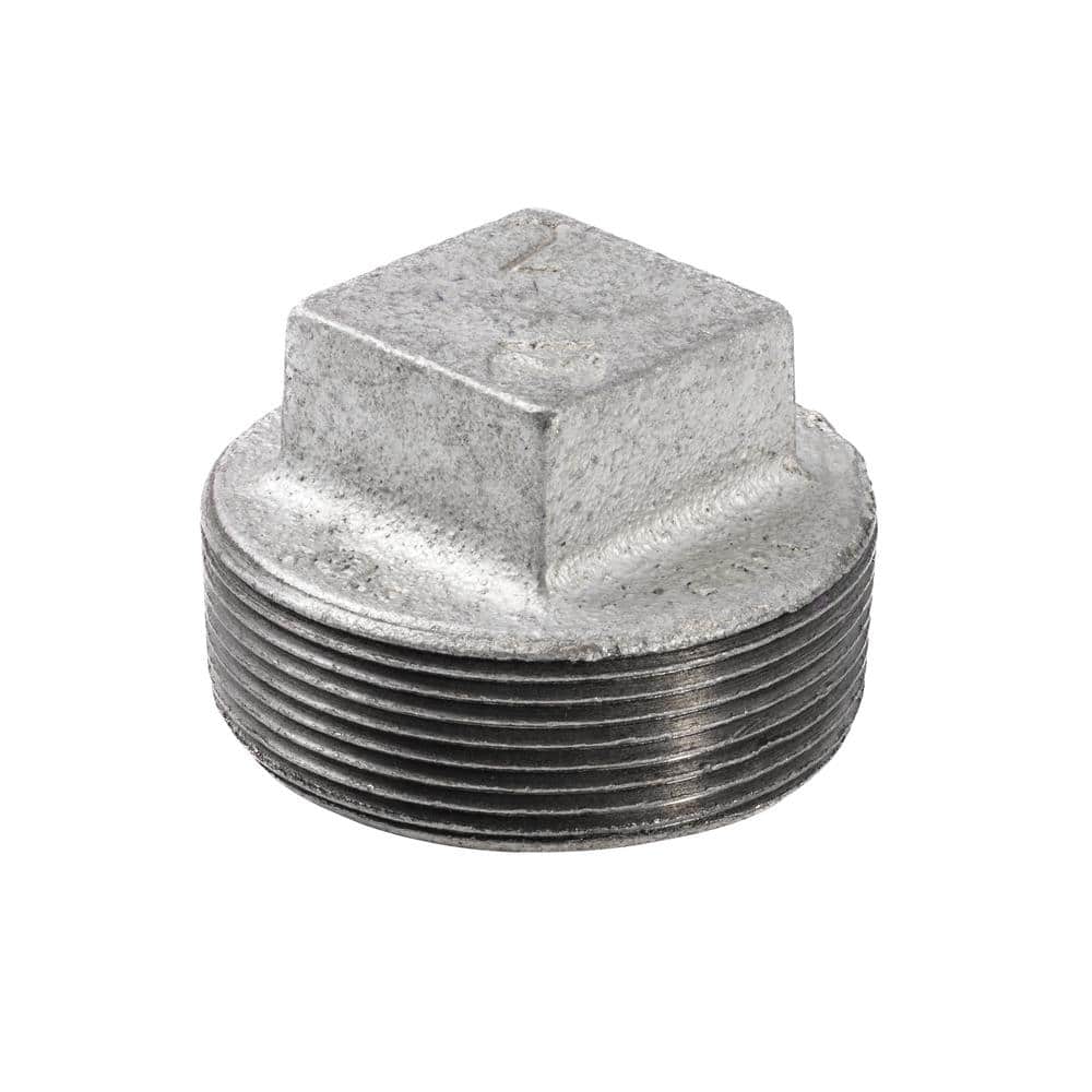 Southland 2 in. Galvanized Black Iron MPT Plug Fitting (1)