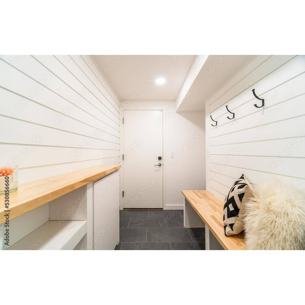 Builders Choice .563 in. x 6 in. x 12 ft. Primed MDF Shiplap Board (2)