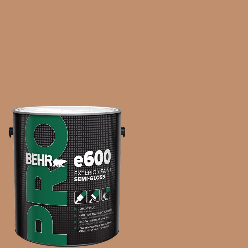 BEHR PRO 1 gal. #260F-5 Applesauce Cake Semi-Gloss Exterior Paint