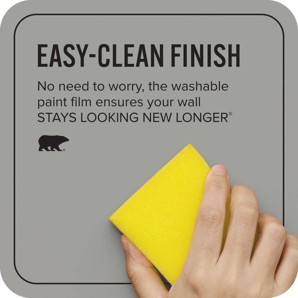 BEHR ULTRA 1 gal. #MQ6-22 Gateway Gray Extra Durable Satin Enamel Interior Paint & Primer (4)