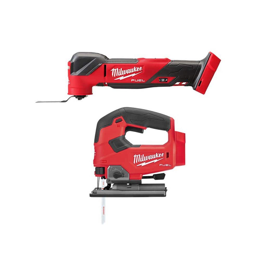 Milwaukee M18 FUEL 18V Lithium-Ion Cordless Brushless Oscillating Multi-Tool with FUEL Jigsaw (Tool-Only) (1)