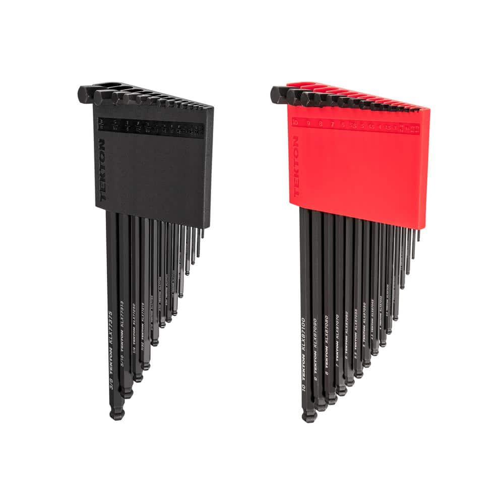 TEKTON Short Arm Ball End Hex L- Key Set with Holder, 28-Piece (0.050 in. to 3/8 in., 1.3 mm to 10 mm) (2)