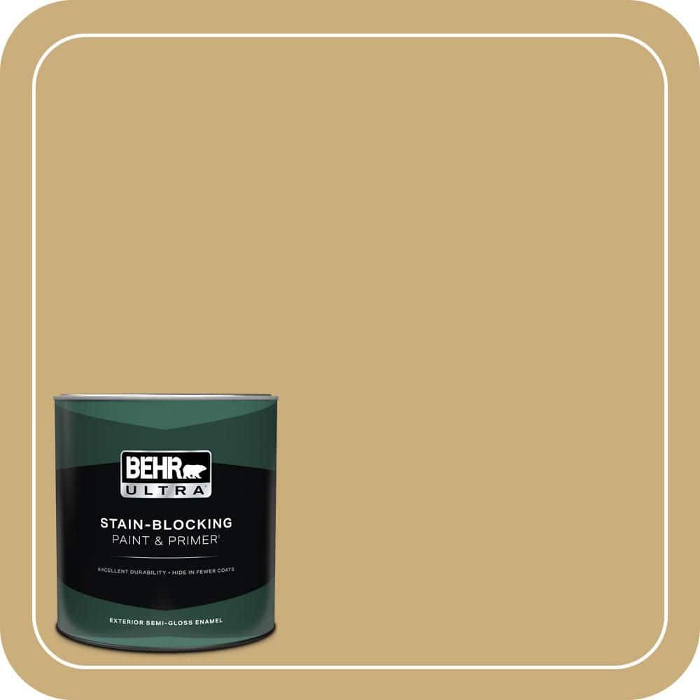 BEHR ULTRA 1 qt. #PPU6-16 Cup of Tea Semi-Gloss Enamel Exterior Paint & Primer