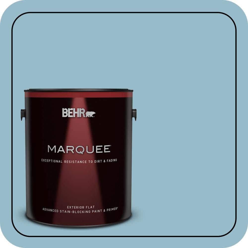 BEHR MARQUEE 1 gal. #S480-3 Sydney Harbour Flat Exterior Paint & Primer