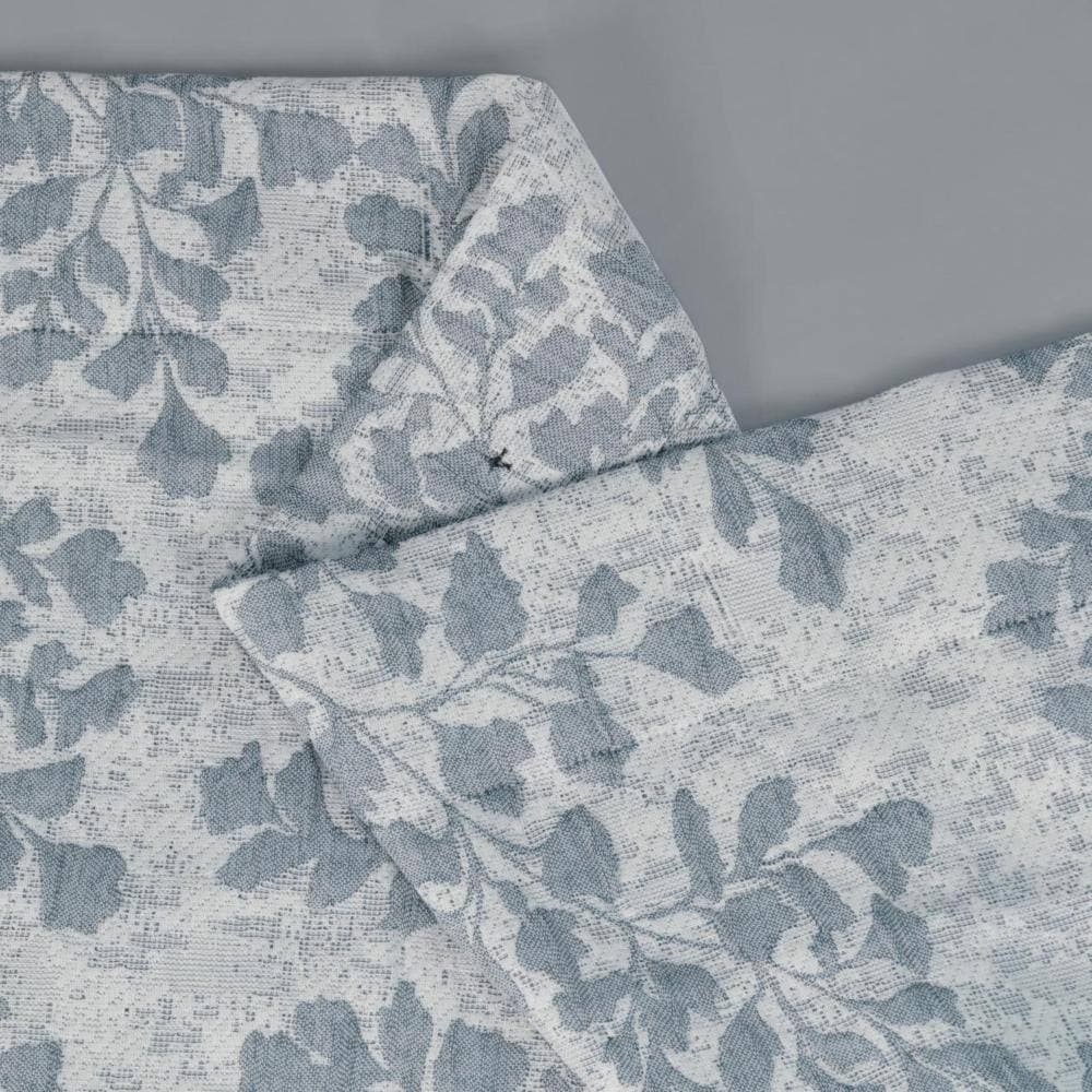 Dainty Home Heather Woven Leaf Jacquard Soft Polyester Textured Shower Curtain 72” x 72” (3)