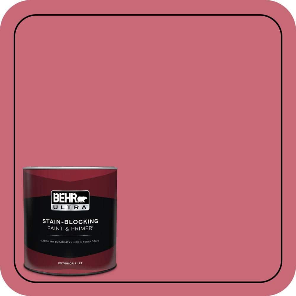 BEHR ULTRA 1 qt. #P140-5 Lovebirds Flat Exterior Paint & Primer