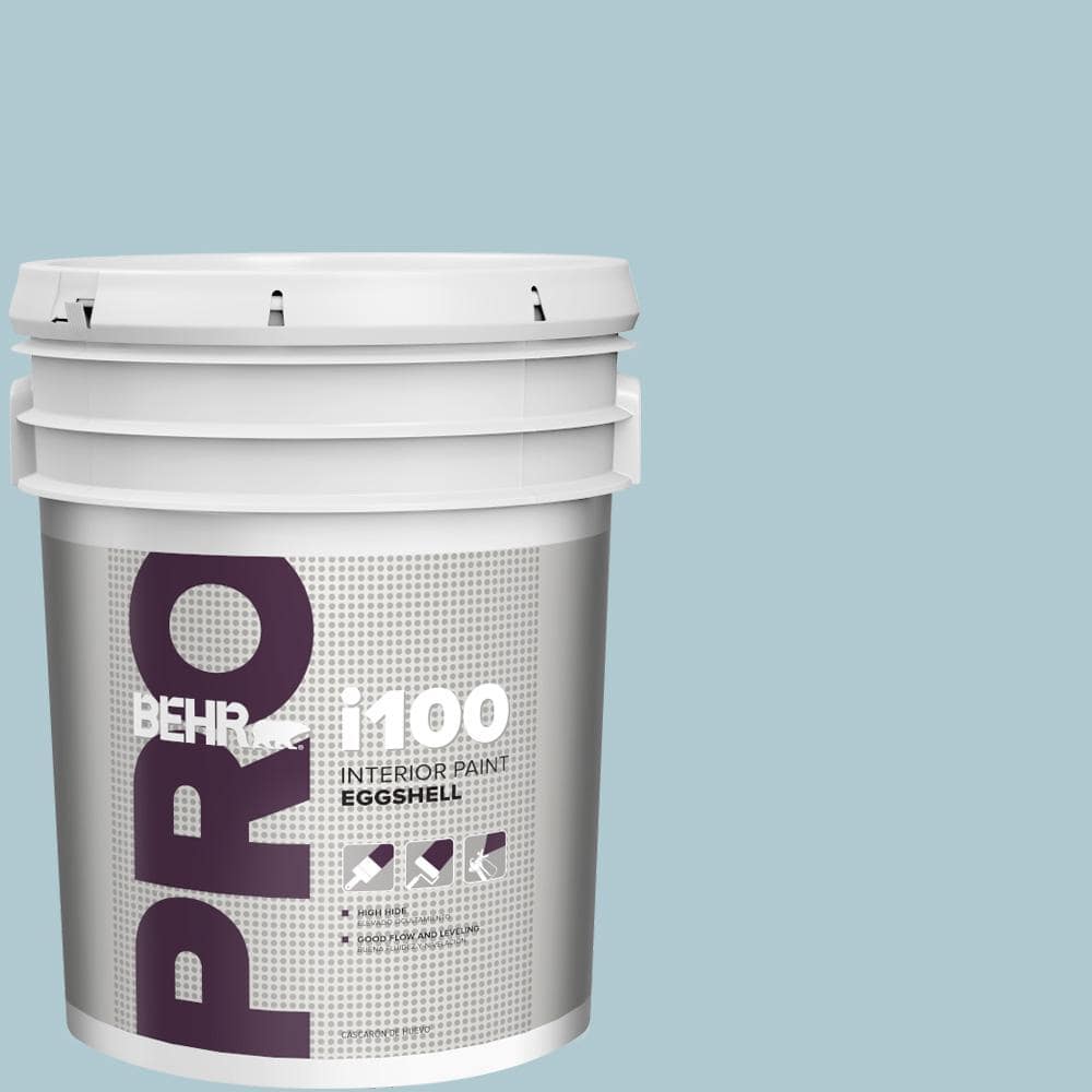 BEHR PRO 5 gal. #S470-2 Gentle Sea Eggshell Interior Paint