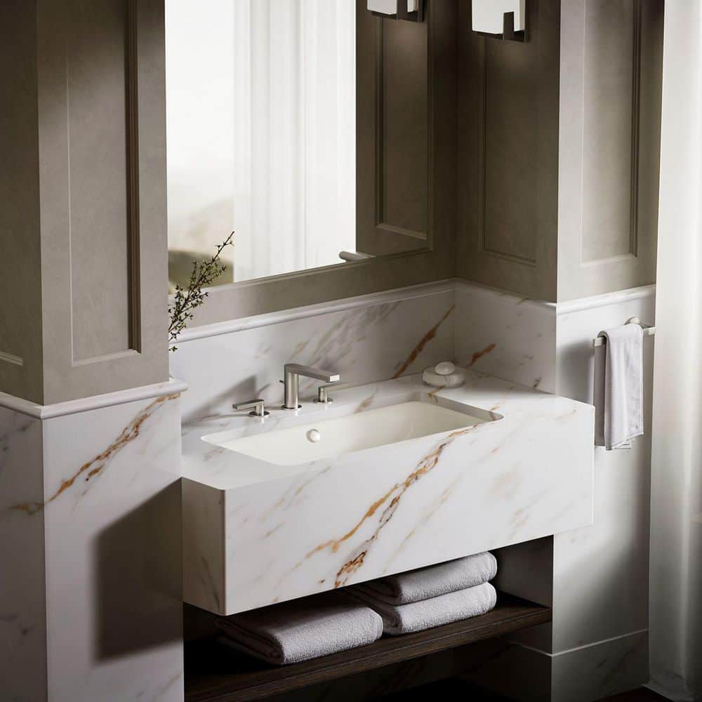 KOHLER Iron Plains 15.62 in. Drop-In Bathroom Sink Cast Iron (4)