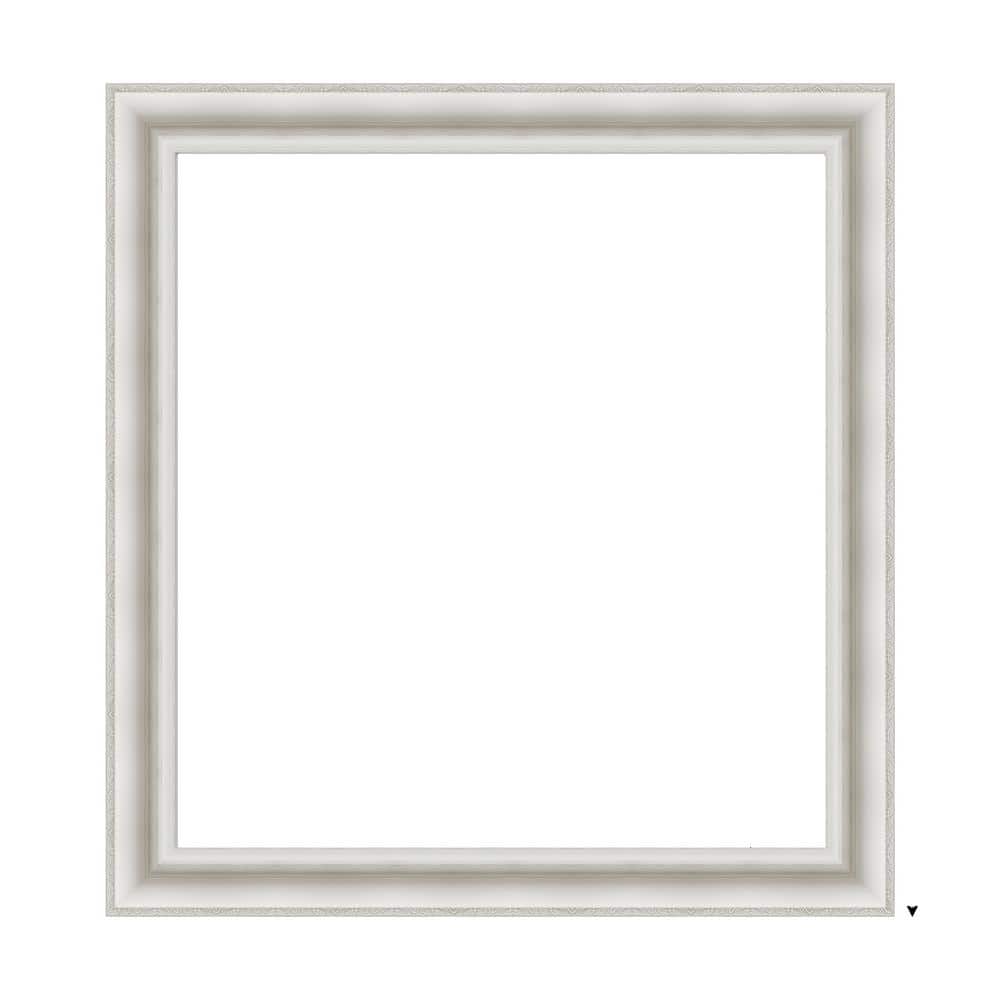 Amanti Art Mirror Makeover Parlor White 35.25 in. W x 37.25 in. H Bathroom Mirror Frame Border Kit-Fits a 34 x 36 Mirror (1)